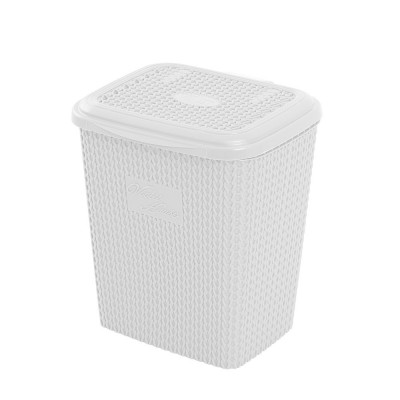 Pattumiera in plastica Bianca capienza 8 lt arredo bagno e lavanderia