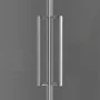 Box doccia angolare 90x90 in vetro temperato doppio battente con profili cromo Neos