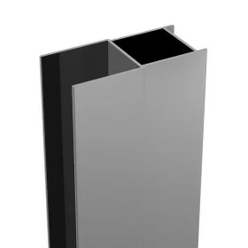 Profilo di compensazione rettangolare in alluminio cromato per box doccia linea Neos