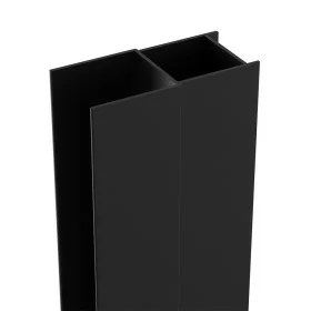 Profilo di compensazione rettangolare in alluminio nero opaco per box doccia linea Neos