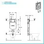 Scheda tecnica Cassetta wc incasso Geberit doppio scarico con placca di comando cromata
