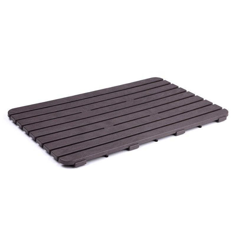 pedana doccia antiscivolo marrone Pedana Doccia Antiscivolo 80x50 Marrone Design Moderno Tappeto per Doccia