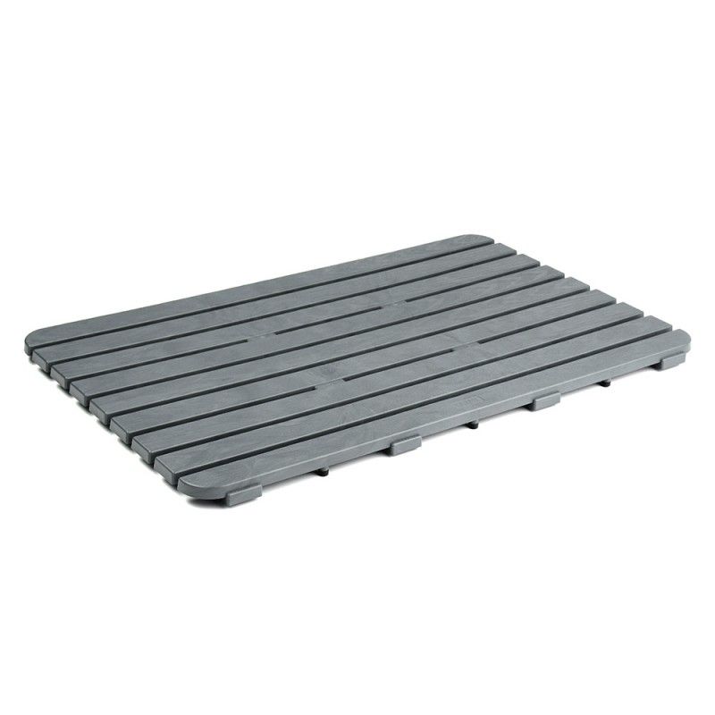 pedana antiscivolo doccia rettangolare Pedana doccia Antiscivolo 80x50 Grigio Design Moderno con Gommini Antiscivolo