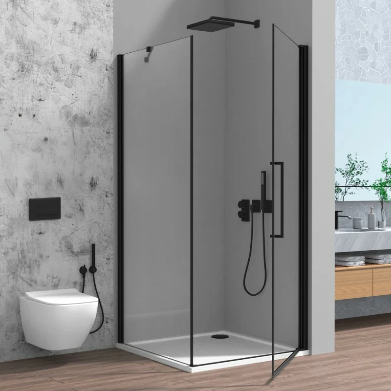 Kibath Cestino Portagel Doppio Angolare Finitura Nero Opaco Realizzato In Ottone 85602670