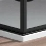 Box doccia angolare 70x80 in vetro temperato  doppio battente con profili nero Neos