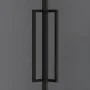 Box doccia angolare 70x70 in vetro temperato  doppio battente con profili nero Neos