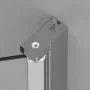 Porta doccia con apertura Saloon per nicchia 90cm Cromo