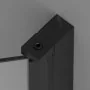 Porta doccia con apertura Saloon per nicchia 80cm Nero
