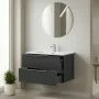 Mobile bagno sospeso 100 cm grigio