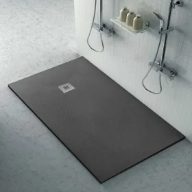 Piatto doccia filo pavimento Karen 70x170 resina pietra antracite