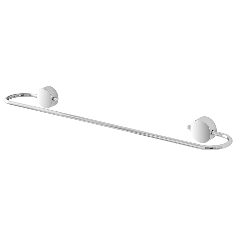 Portasciugamani cromato a muro L.55 cm doppio fissaggio Portasciugamani Cromato L.55 Cm A Muro Doppio Sistema Di Fissaggio
