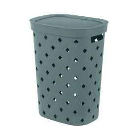 Portabiancheria azzurro polvere 55 litri