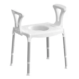 Sedia con braccioli bianca Comoda