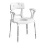 Sedia con braccioli e schienale bianca  Comoda