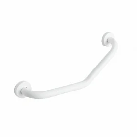 Maniglione di sostegno bianco a 45 gradi per doccia e vasca