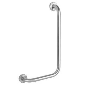 Maniglione angolare bagno 35x65 cromo per doccia e wc