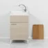 Mobile Lavatoio 50 cm larice con asse e vaschetta lavapanni