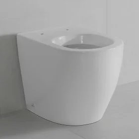 Vaso filo parete traslato in ceramica bianca Osaka