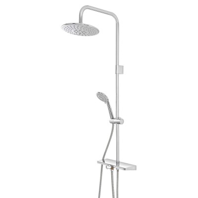 Colonna Doccia cromo h.105 cm completa di Soffione e Doccetta