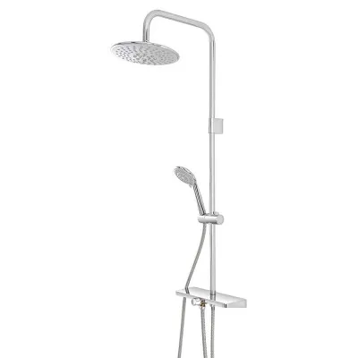 Colonna Doccia cromo h.105 cm completa di Soffione e Doccetta