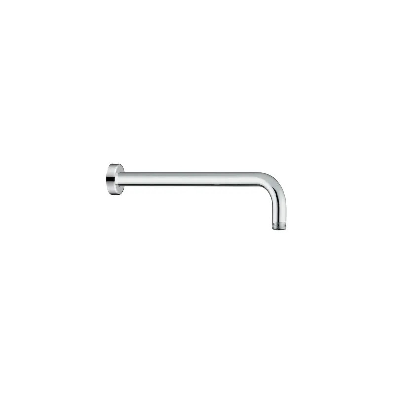 Braccio Doccia Tondo 25 cm con attacco universale in Acciaio Cromato Braccio Doccia Tondo 25cm di design con attacco Soffione Inclinato