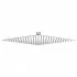 Soffione doccia dalla forma quadrata 25x25 cm in acciaio inox  