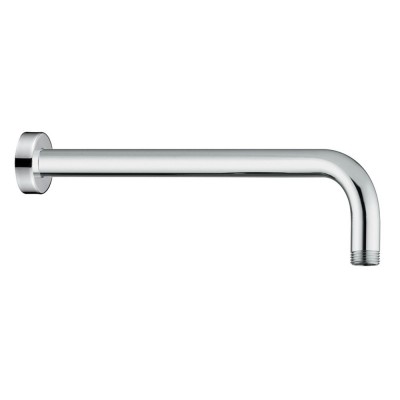 Braccio Doccia tondo  lungo 35 cm in Acciaio Inox Cromato