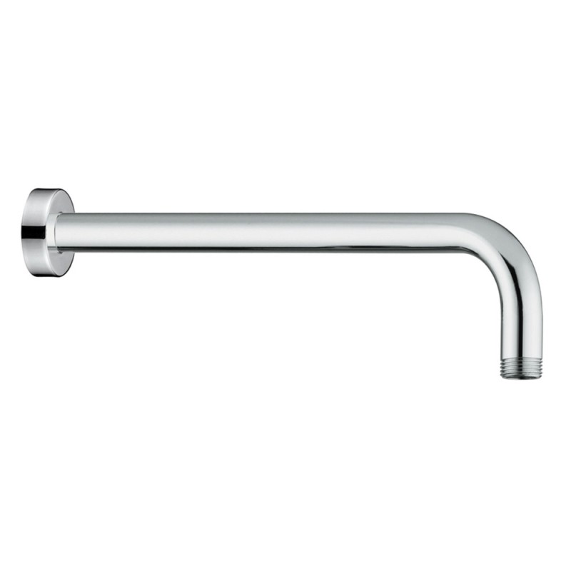 Braccio Doccia tondo lungo 35 cm in Acciaio Inox Cromato Braccio Doccia tondo Curvo Lungo 35 cm in acciaio Cromo