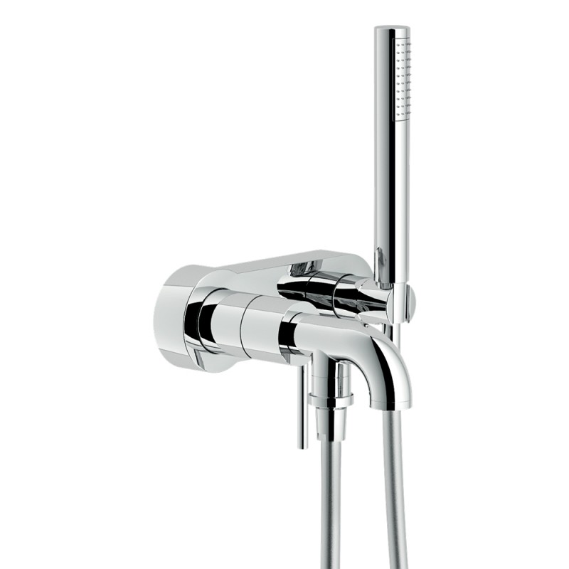 Rubinetto vasca Nobili serie Plus Monocomando con set doccia art. PL00110CR - Cromo Rubinetto vasca Nobili serie Plus con set doccia art. PL00110CR - Cromo