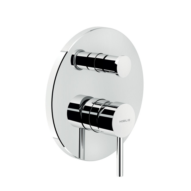 Rubinetto doccia a incasso a due vie Nobili linea Plus art. PL00100/ECR cromo Rubinetto doccia a incasso a due vie Nobili linea Plus art. PL00100/ECR cromo