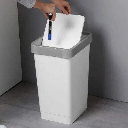 Coppari Pattumiera Tonda Automatica sottolavello Cucina plastica Grigio