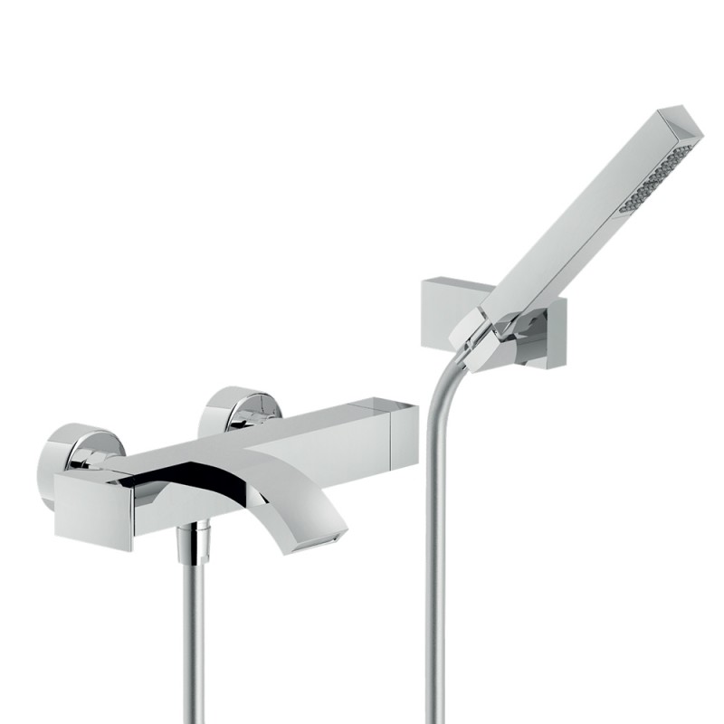 Inbagno_Rubinetto Vasca Nobili serie Ray monocomando con set doccia art. RY00110CR - cromo Rubinetto Vasca Nobili serie Ray monocomando con set doccia art. RY00110CR - cromo