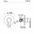 Scheda tecnica miscelatore doccia Nobili New Road a incasso 1 via RD00108CR