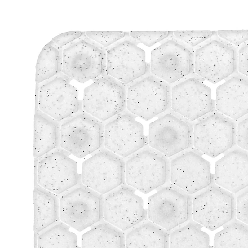 Tappetino Antiscivolo Per Doccia In PVC Mosaico tortora 54x54 Cm