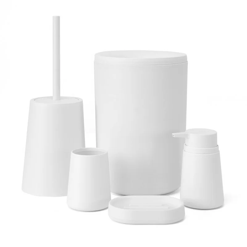 Portasaponetta In Silicone Bianco Con Scolo – Regolabile E Girevole, Adesivo A Parete Senza Fori, Per Bagno E Cucina