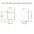 Scheda tecnica Copriwater Ceramica Rak Serie Metropolitan