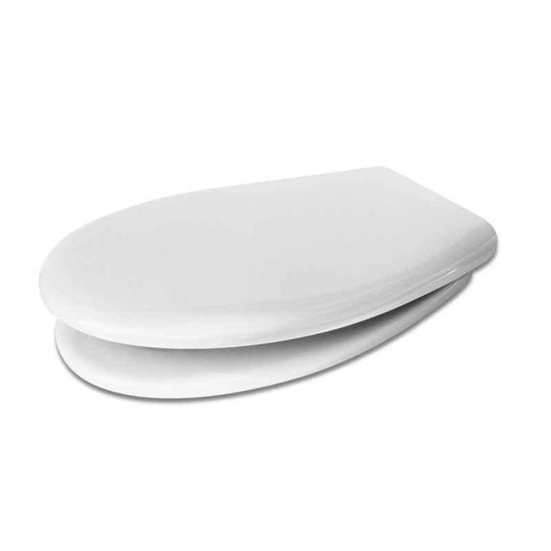 Sedile wc compatibile per sanitari Rak serie Karla in termoindurente bianco Sedile wc compatibile per sanitari Rak serie Karla in termoindurente bianco
