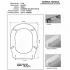 Sedile Copriwater in Legno Bianco per ceramica HIDRA serie ELLADE 