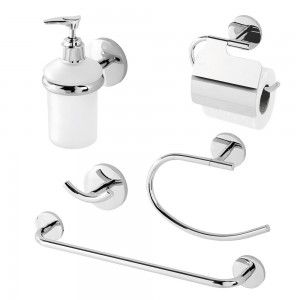 Silver-YU&XIN Set di accessori da bagno Contemporaneo Montaggio a muro 