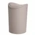 Cestino rifiuti bagno in polipropilene tortora 6 lt con coperchio basculante