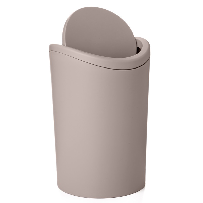 PoeHXtyy Mini cestino di plastica da tavolo spazzatura con coperchio basculante per ufficio cucina bagno 