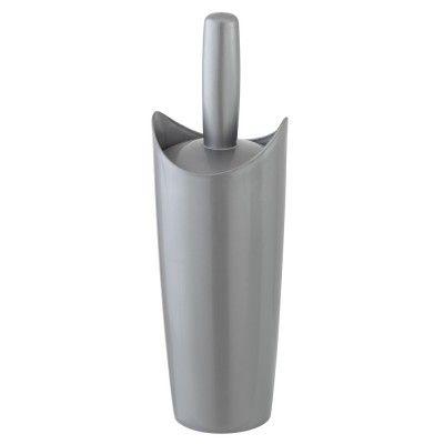 Portascopino Setolato Da Appoggio In Plastica Color Grigio Perlato