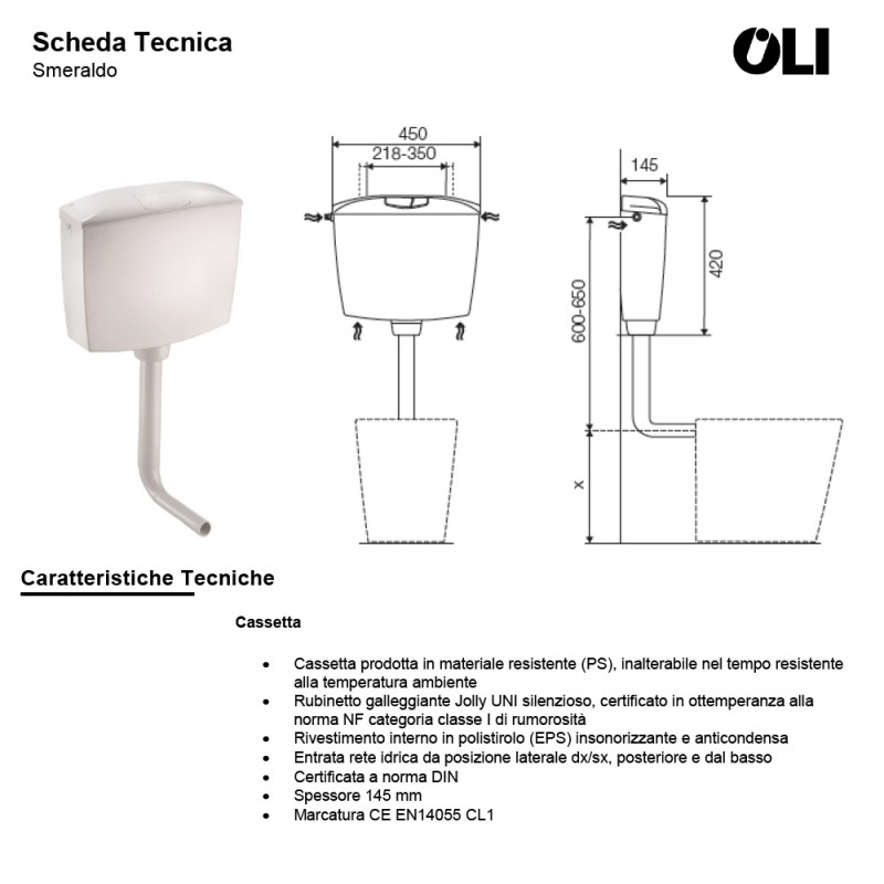 Galleggiante Universale Per Cassetta WC - Ricambio 3/8, Marca OLI JOLLY UNI - Foto 2