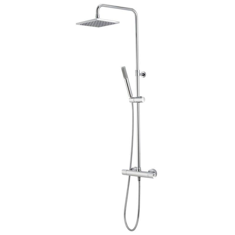 Colonna doccia termostatica cromo Huber Prime Q online Colonna doccia termostatica Huber Prime Q Cromo Made In Italy