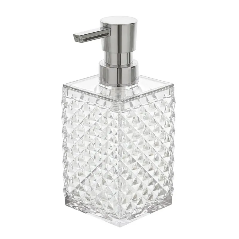 Dispenser Plastica sapone bianco trasparente Dispenser Sapone Bianco Trasparente in Plastica AS