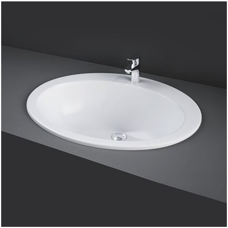 Lavabo incasso soprapiano bianco Rak Ceramics Lavabo Incasso Soprapiano 63,5L x 53,5P cm Colore Bianco Rak Ceramics
