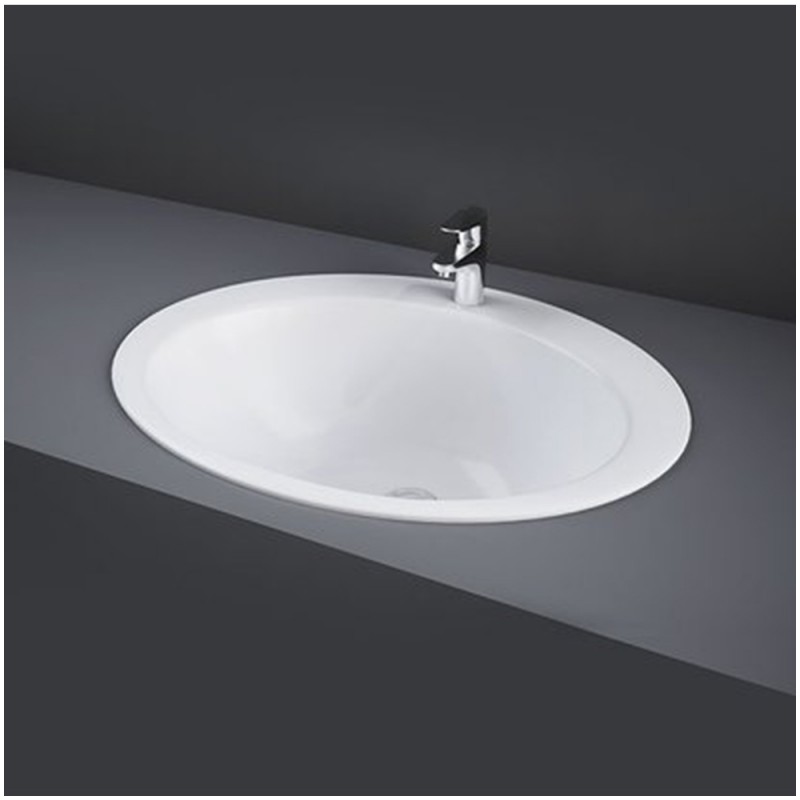 Lavabo da incasso soprapiano 53x43,5 cm Rak modello Jessica