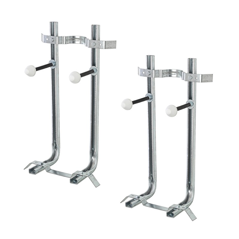 Coppia di Staffe per WC + Bidet Sospesi in Acciaio portata 400 kg Coppia di Staffe per WC + Bidet Sospesi in Acciaio portata 400 kg