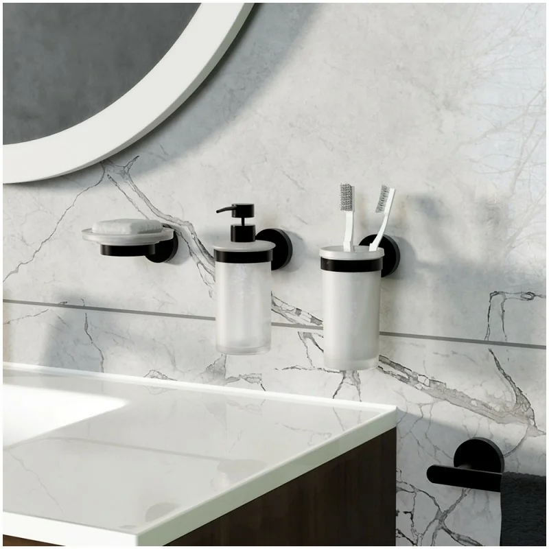 Portasapone Da Muro Autoadesivo In Acciaio Inox - Senza Fori, Per Bagno E Cucina - Foto 3