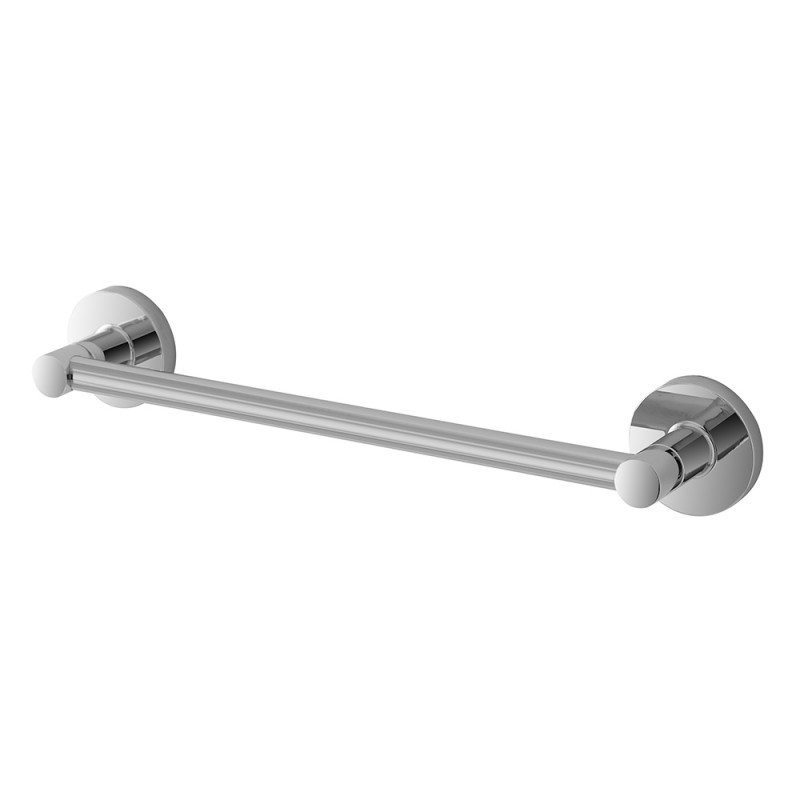 Porta Asciugamani 35 cm a Parete Cromato con Fissaggio a Viti Porta asciugamani a muro 35 cm in metallo cromato | Sprint